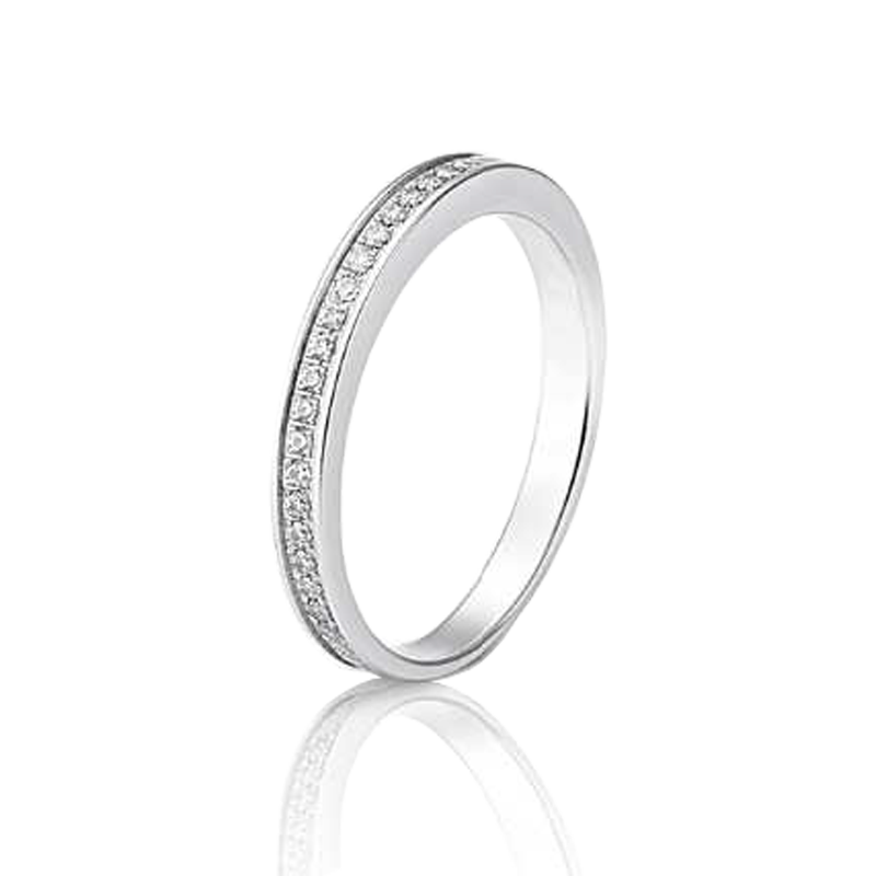 Anel ouro branco