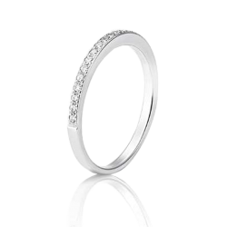 Anel ouro branco