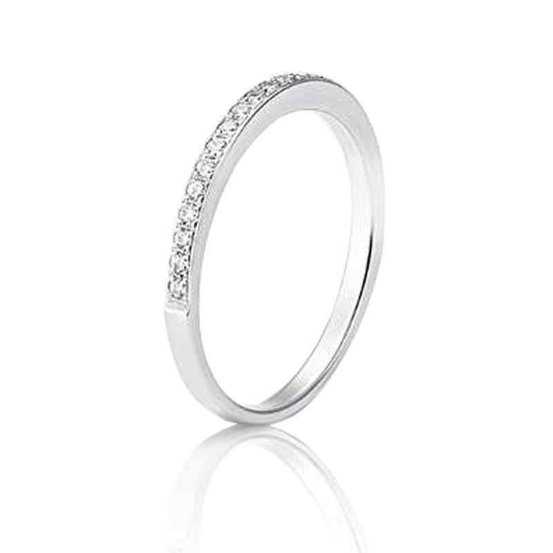 Anel ouro branco