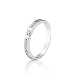 Anel ouro branco