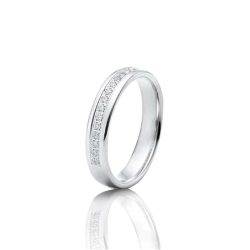Anel ouro branco