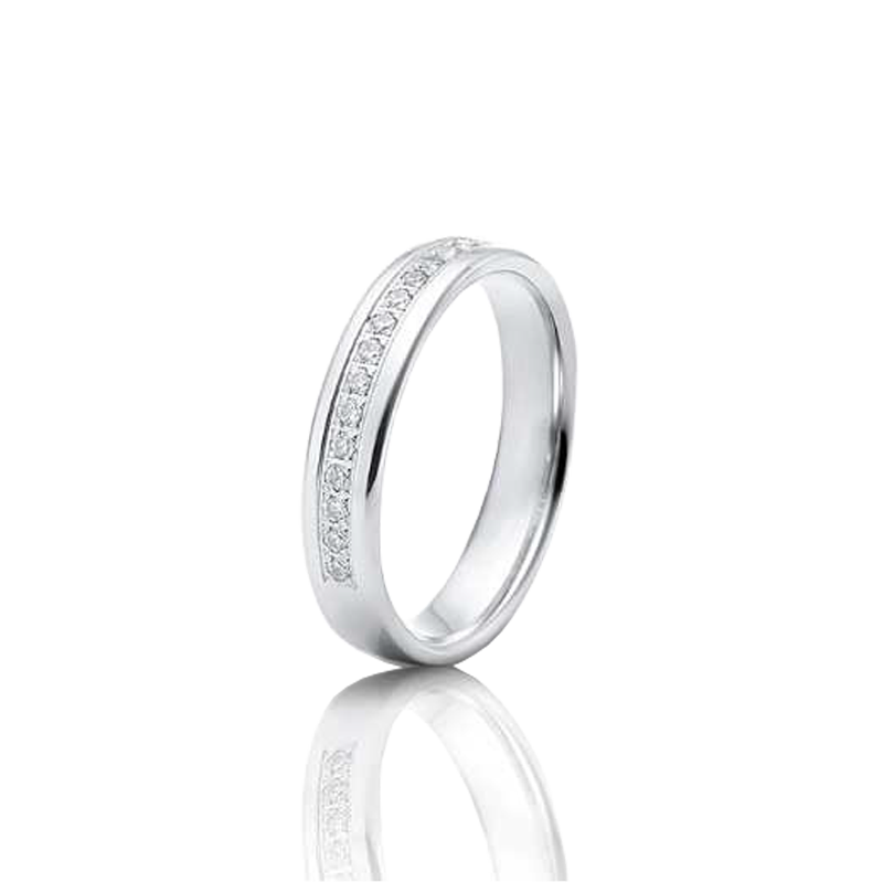 Anel ouro branco