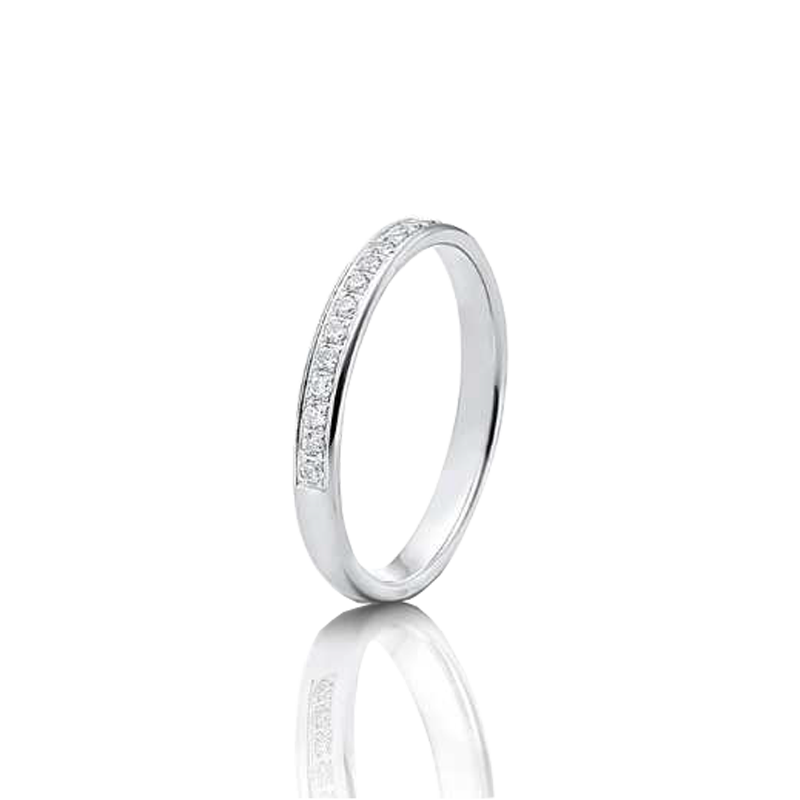 Anel ouro branco