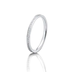 Anel ouro branco