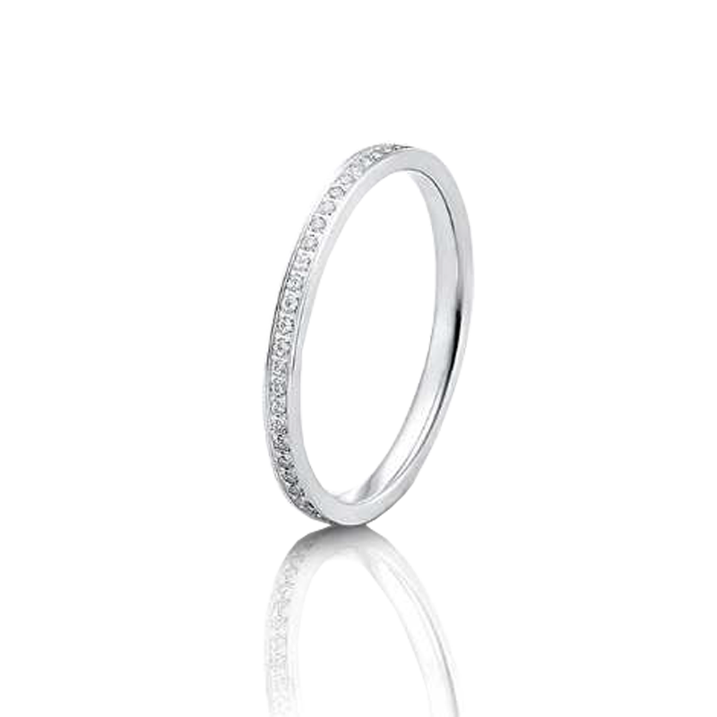 White gold ring