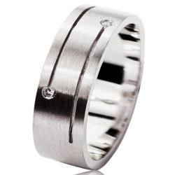 White gold ring