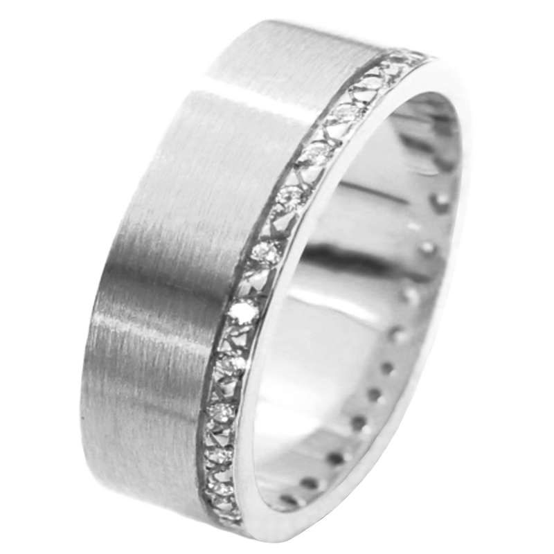 White gold ring