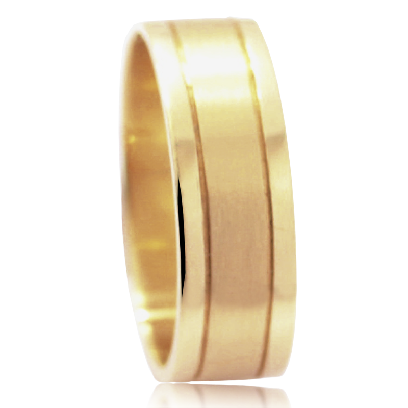 Aliança ouro amarelo