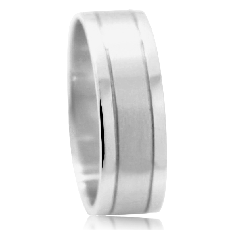 Aliança ouro branco