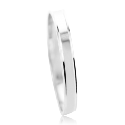 Aliança ouro branco