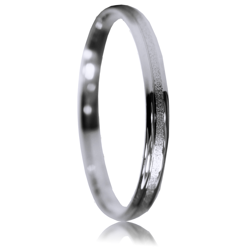 Aliança ouro branco