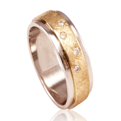 Bicolor gold ring