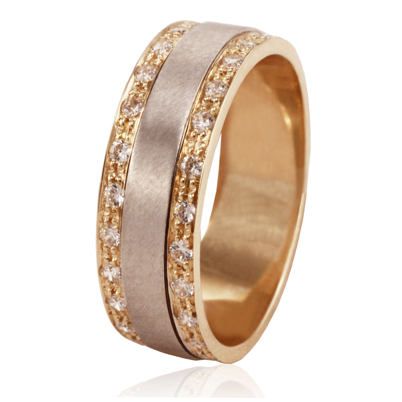 Bicolor gold ring