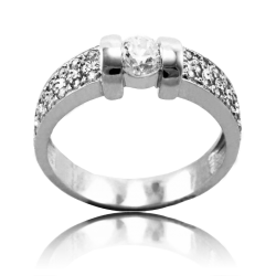 White gold ring