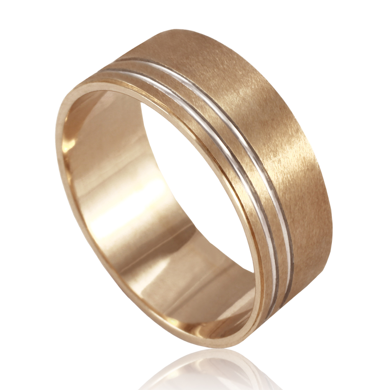 Bicolor gold ring