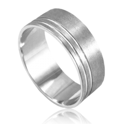 Aliança ouro branco