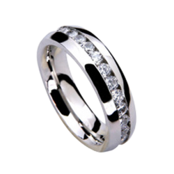 Anel ouro branco