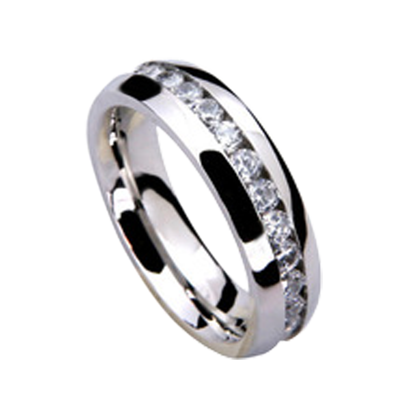Anel ouro branco