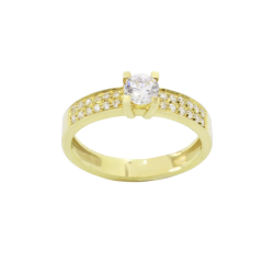 Anel ouro amarelo