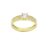 Anel ouro amarelo