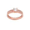 Anel ouro rosa