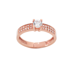 Anel ouro rosa