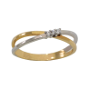 Anel bicolor ouro