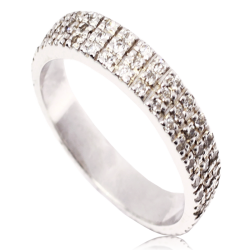 Anel ouro branco