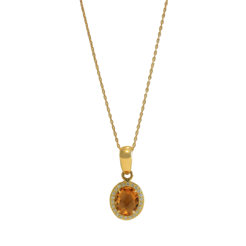 Yellow gold necklace
