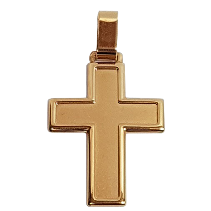 Pendente cruz ouro