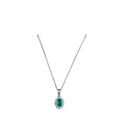 White gold necklace
