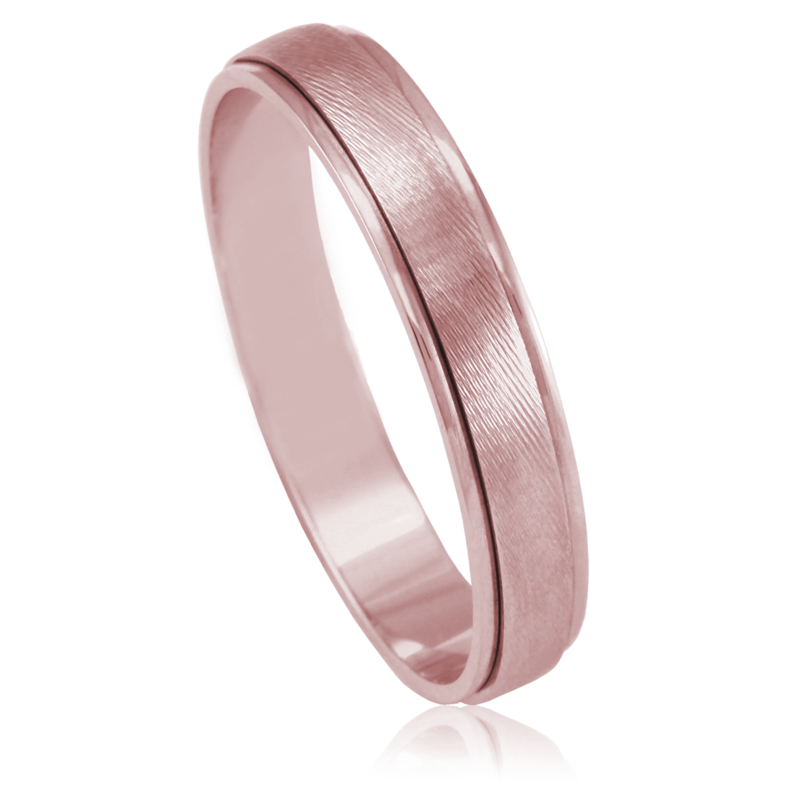 Aliança ouro rosa