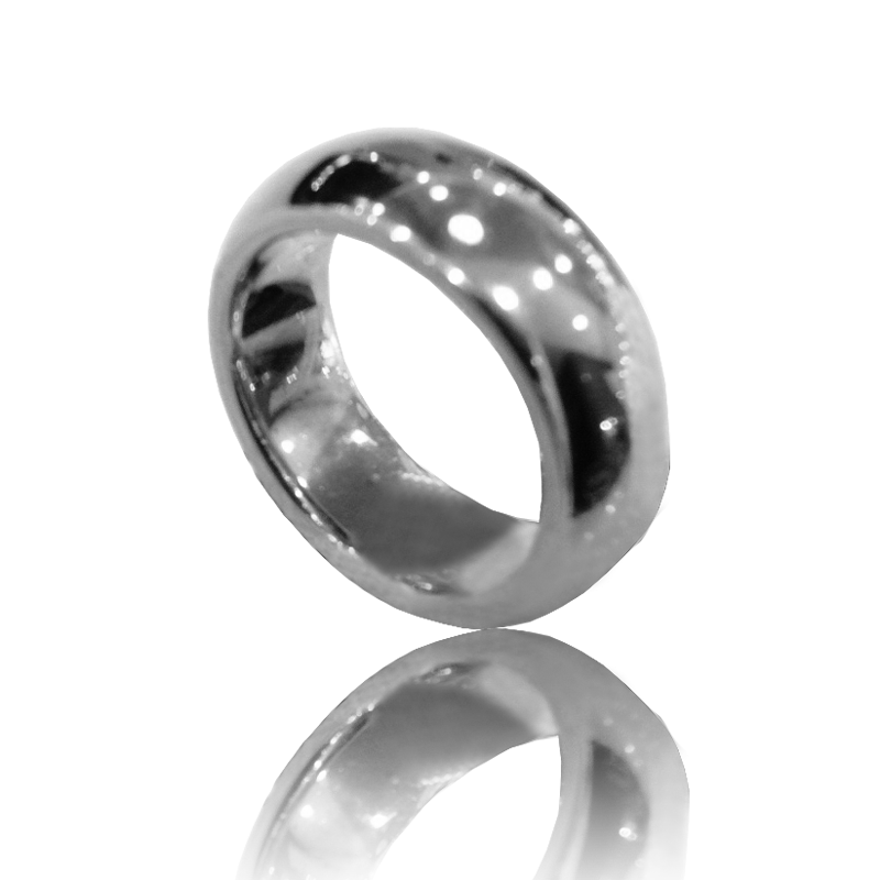 Aliança ouro branco