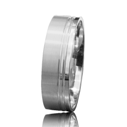 Aliança ouro branco