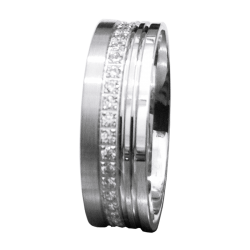 White gold ring