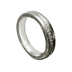 Aliança ouro branco