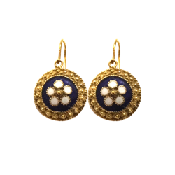 Yellow gold earrings