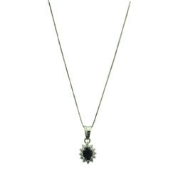 Colar ouro branco