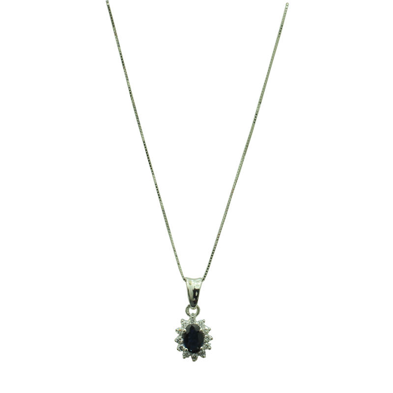 Colar ouro branco