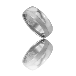 Aliança ouro branco