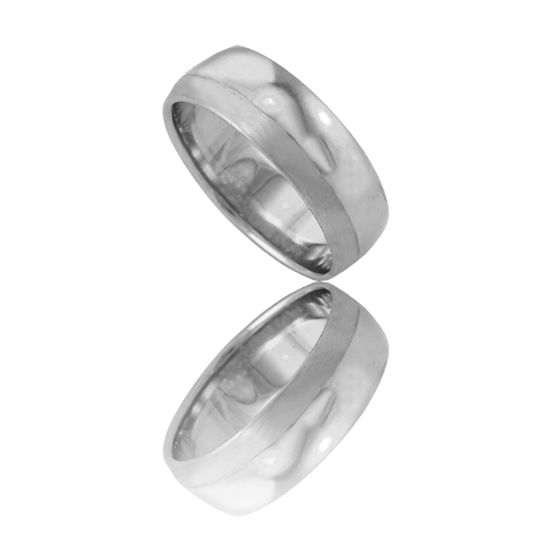 White gold wedding ring