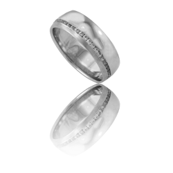 White gold wedding ring