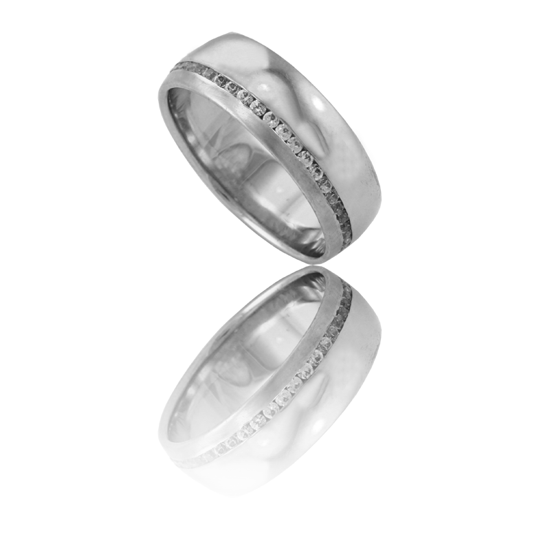 White gold wedding ring