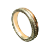 Bicolor wedding gold ring