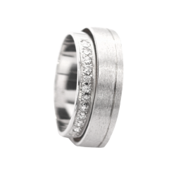 Aliança ouro branco