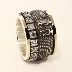 Bicolor ring gold silver