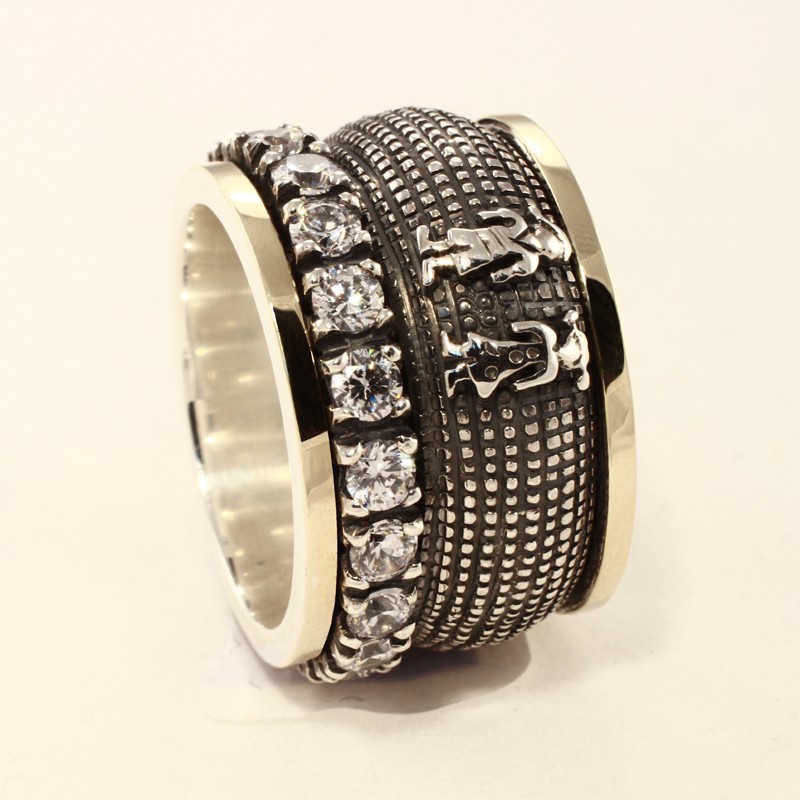 Bicolor ring gold silver