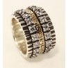 Bicolor ring gold silver